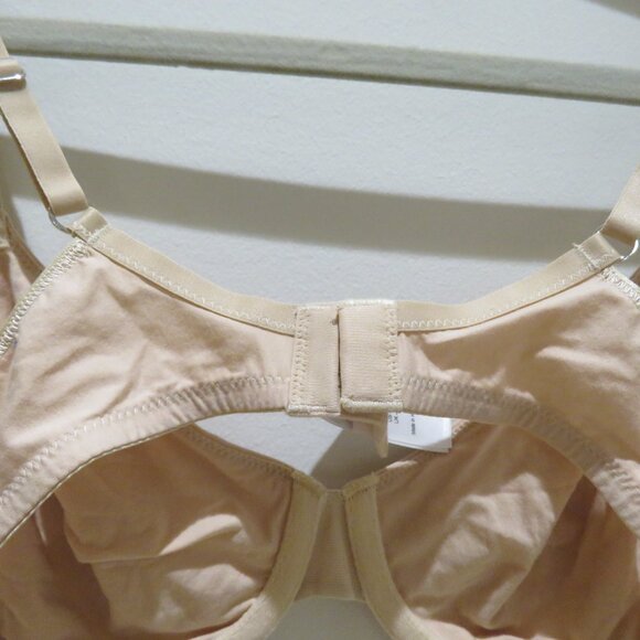 HANRO Cotton Sensation Underwire Bra in Beige Neutral Minimalist - Size 34B - Picture 10 of 14